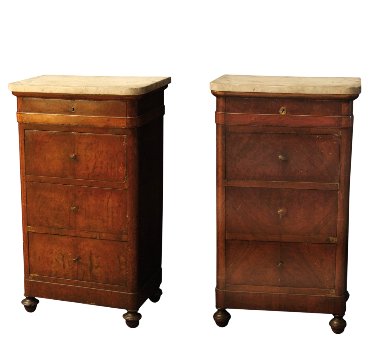 comodini-coppia-antichi-noce-emporiodellepassioni.com