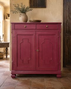 credenza rustica color ciliegia del 1800