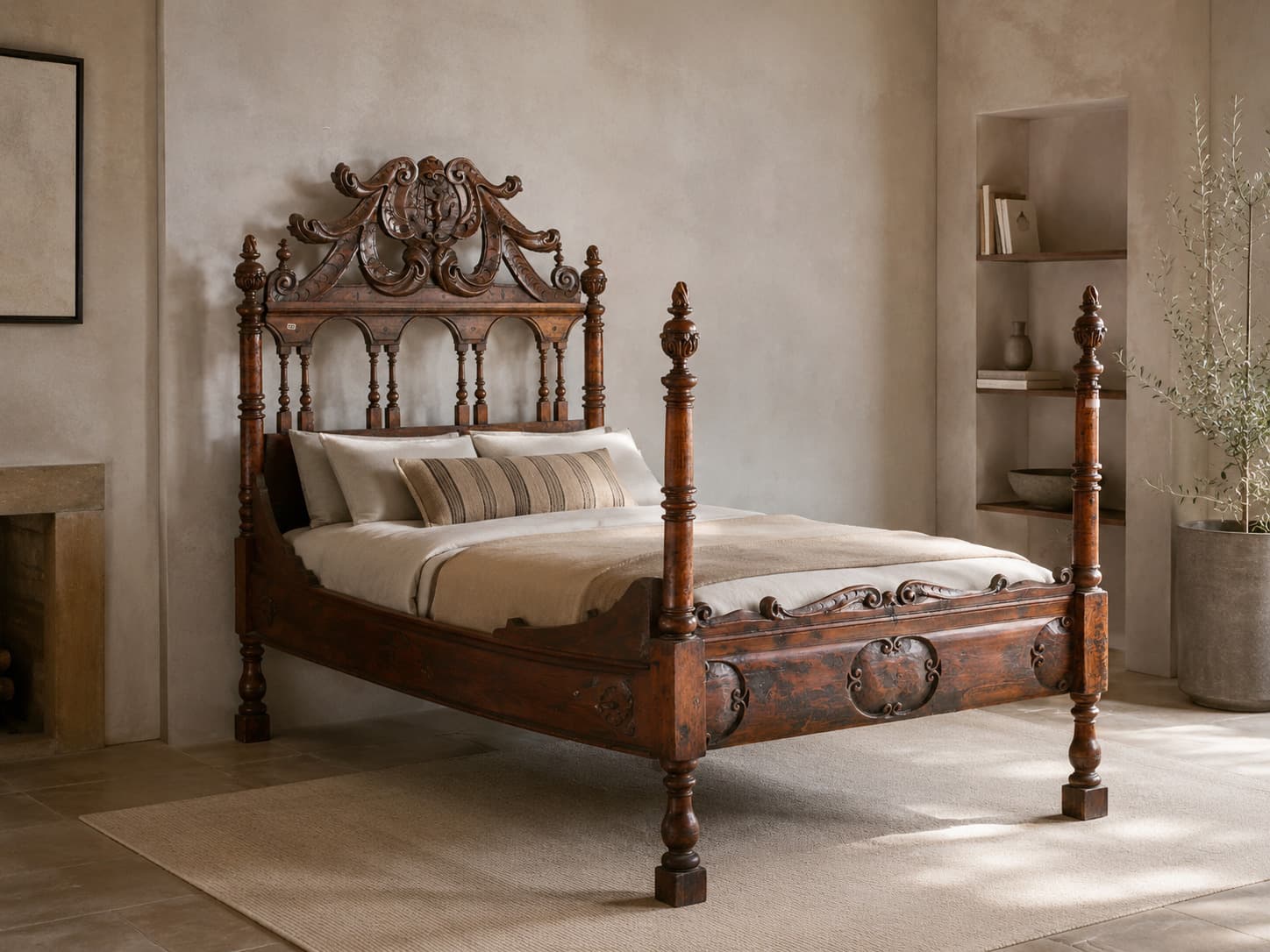 letto-intagliato-1700-emporiodellepassioni.com