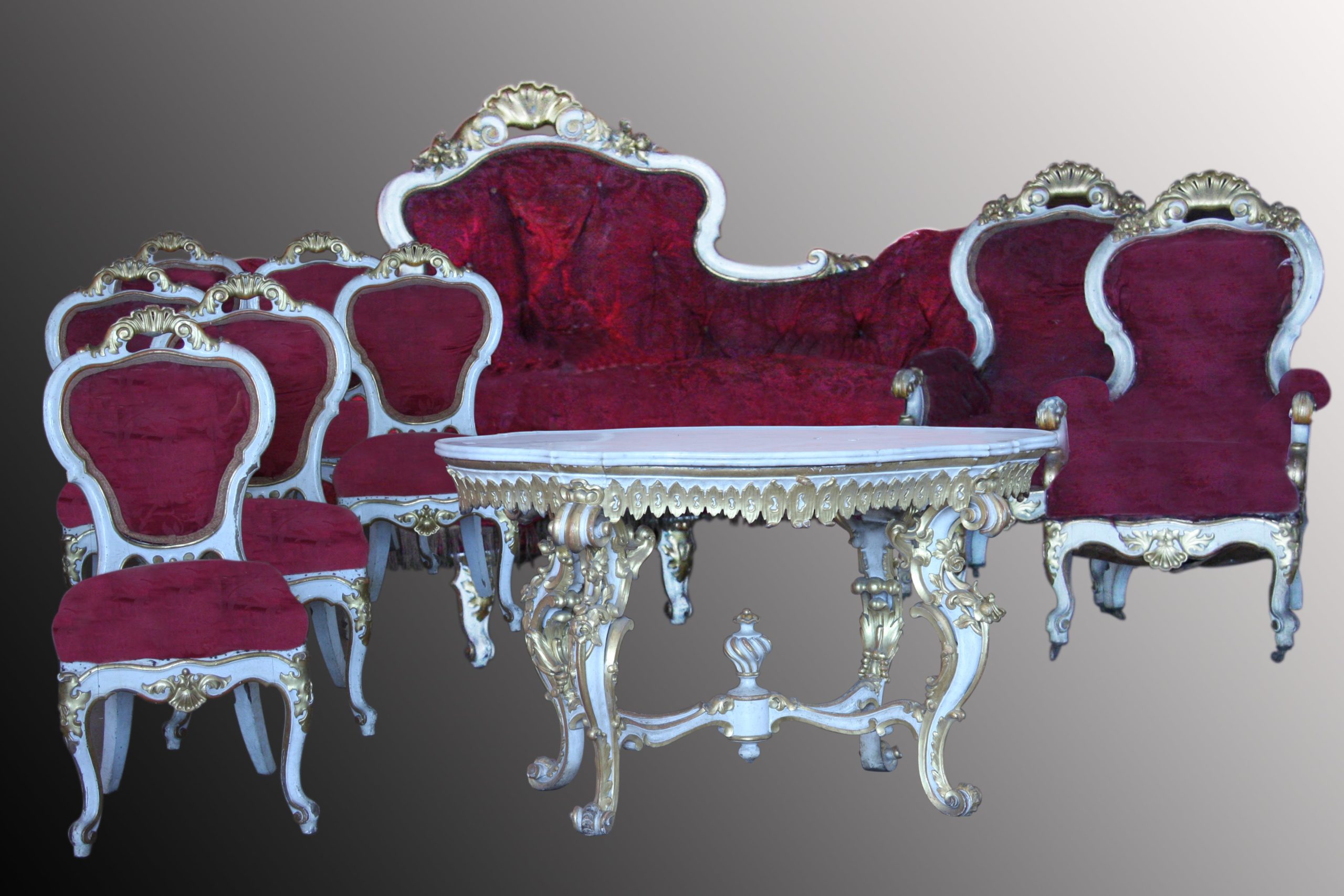 salotto-laccato-dorato-1800-sedia-divano-tavolo-emporiodellepassioni.com