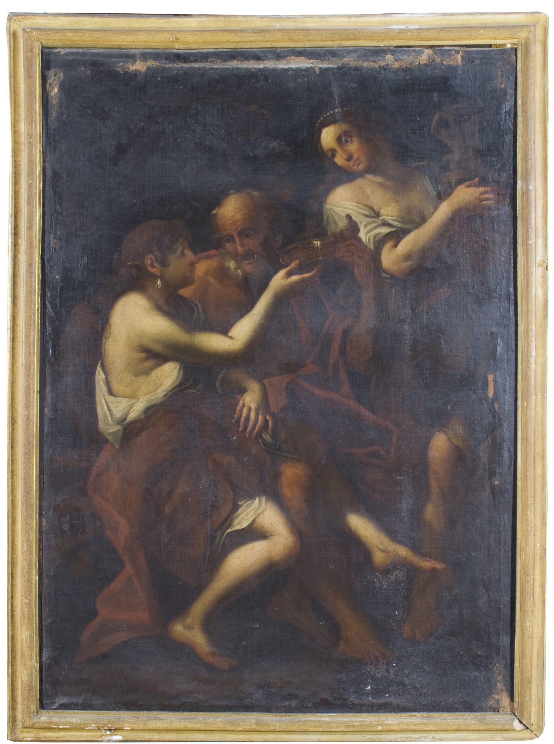 dipinto-xviii-secolo-lot-e-le-figlie-emporiodellepassioni.com