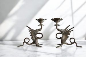 candelieri-drago-bronzo-xix secolo-emporiodellepassioni.com
