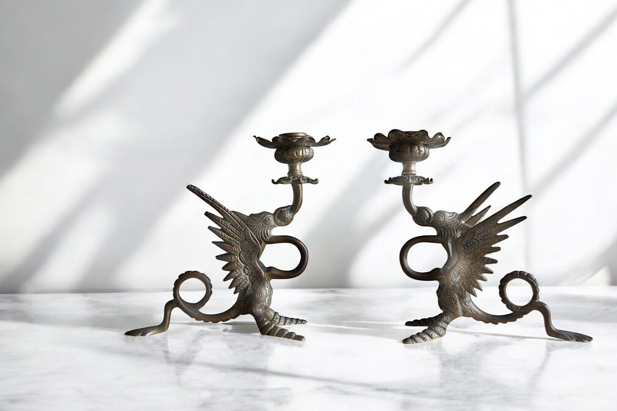 candelieri-drago-bronzo-xix secolo-emporiodellepassioni.com