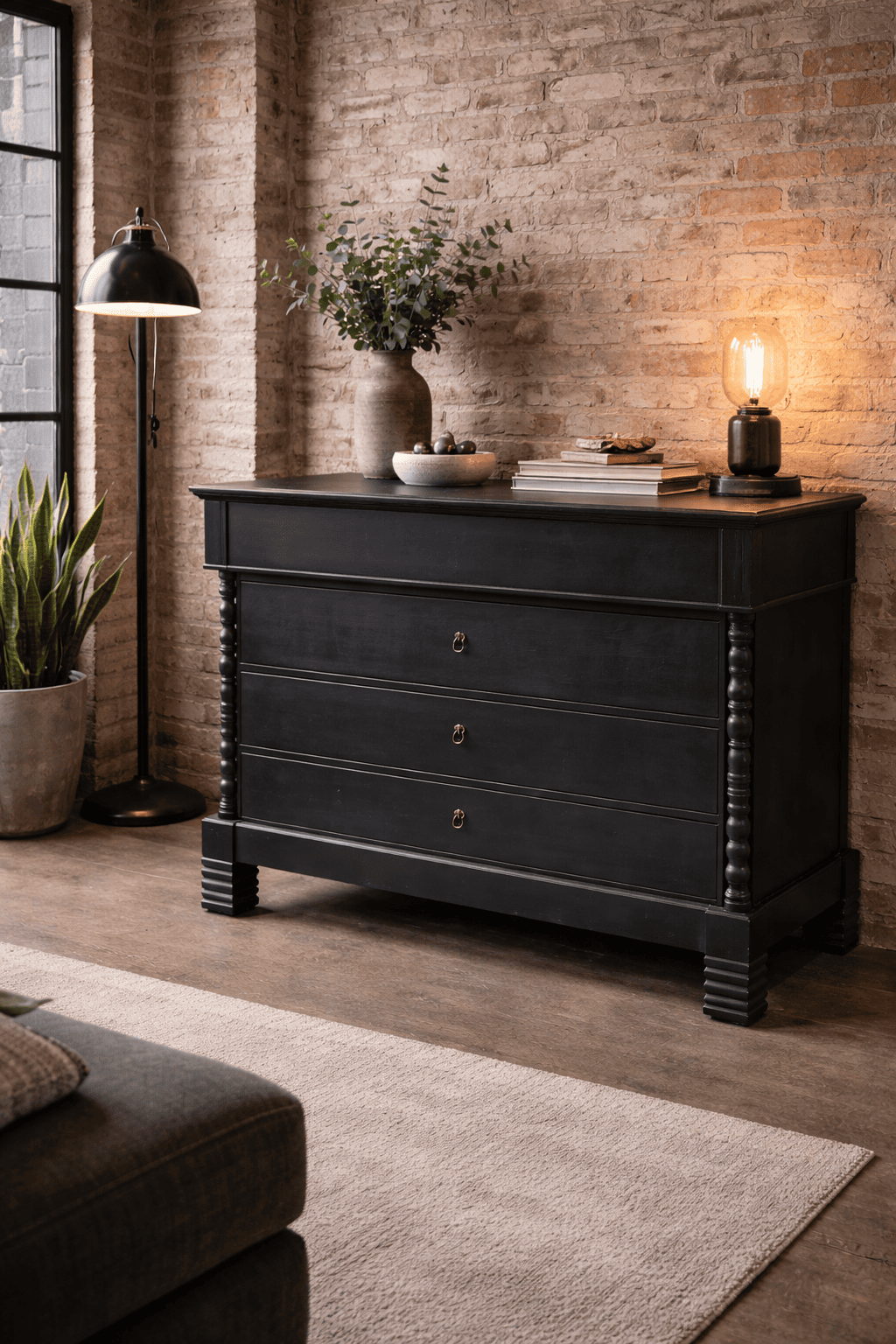 cassettone-1800-laccato-nero-emporiodellepassioni.com