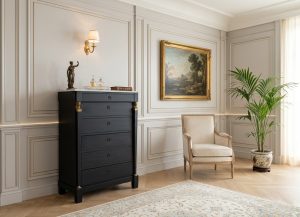 cassettiera-settimino-stile-impero-nero-emporiodellepassioni.com