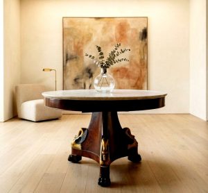 tavolo-tondo-con-marmo-bianco-emporiodellepassioni.com