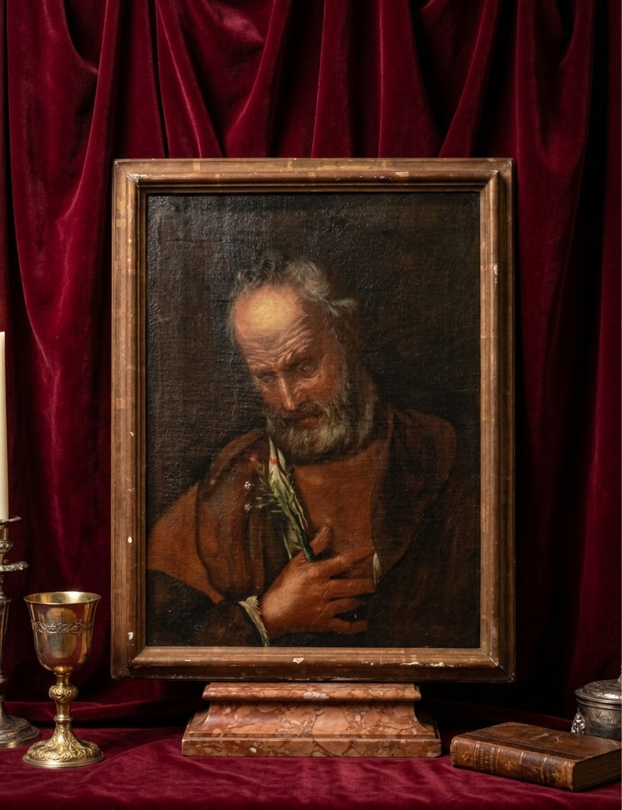 dipinto-san-giuseppe-con-fiori-emporiodellepassioni.com
